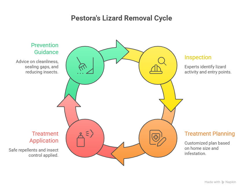 Lizard removal cycle